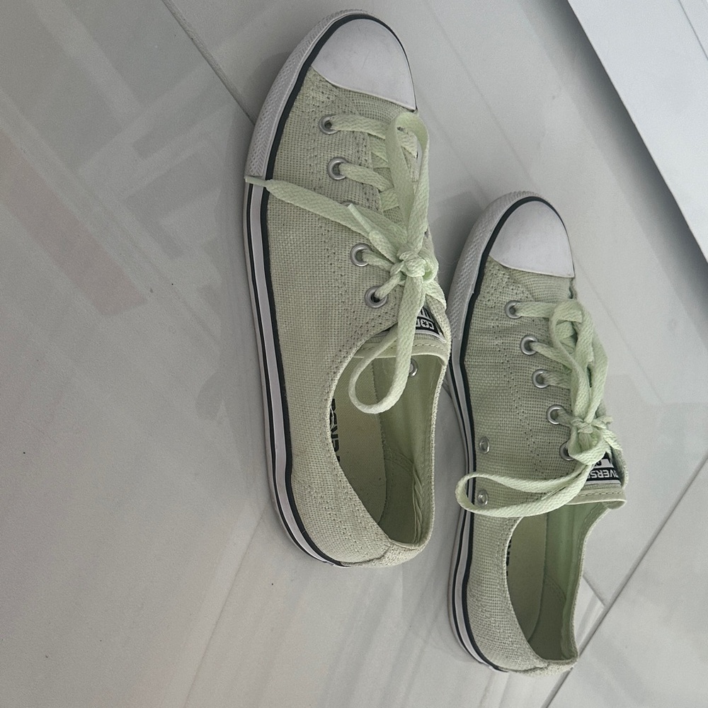 Perfect Easter outfit must have- Converse Mint Green Canvas Sneakers - Picture 10 of 11